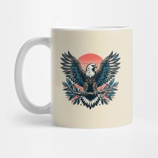 wedge-tailed eagle in flowers Mug